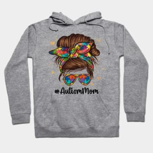 Messy Bun Autism Mom Hoodie